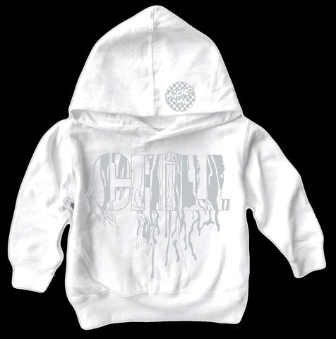 Chill Drip Fleece Hoodie, White (Toddler, Youth, Adult)
