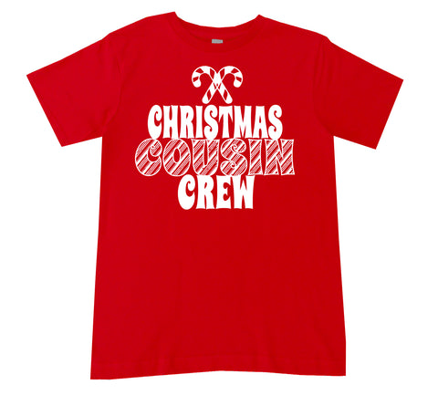 Christmas Cousin Crew Tee Shirt, Red (Infant, Toddler, Youth, Adult)