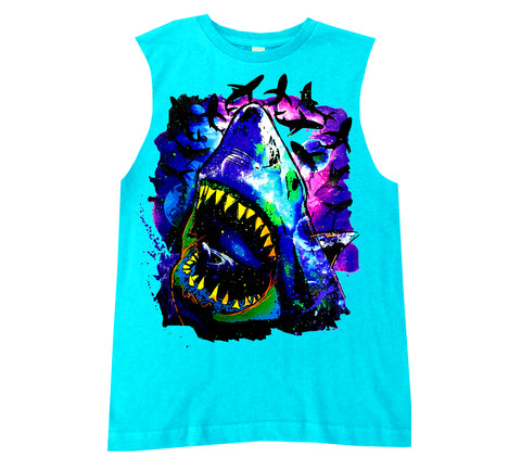 SW-Cosmo Shark Muscle Tank, Tahiti (Infant, Toddler, Youth)