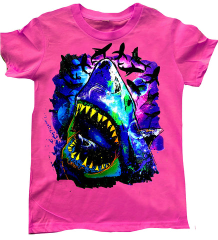 SW-Cosmo Shark Tee, Hot Pink (Infant, Toddler, Youth)