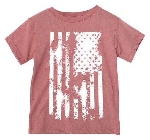 Distressed Flag Tee, Clay (Infant, Toddler, Youth, Adult)