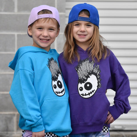 *Skully Checks Hoodie, Purple (Toddler, Youth, Adult)