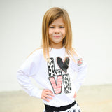 **LOVE Heart LS Shirt, White (Infant, Toddler, Youth , Adult)