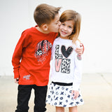 *Vday Drip Skull LS Shirt, Red (Infant, Toddler, Youth , Adult)