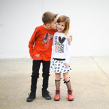 *Vday Drip Skull LS Shirt, Red (Infant, Toddler, Youth , Adult)