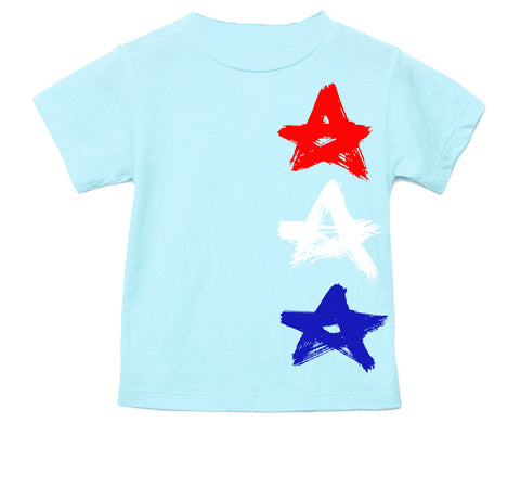 Distressed Stars  Tee,  Lt.Blue  (Infant, Toddler, Youth, Adult)