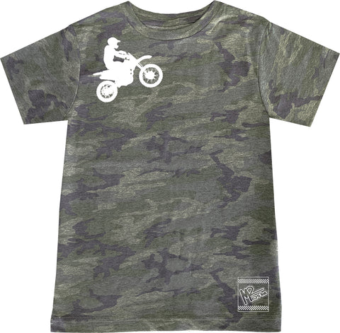 *Dirtbiker Tee OR Muscle Tank, Vintage Camo- (6M-Youth XL)