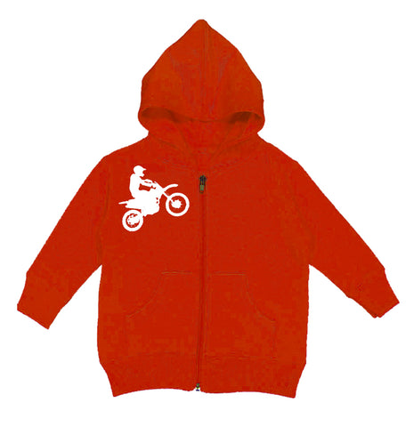 RC-Dirtbiker Zip Hoodie,Red (Infant, Toddler,Youth)