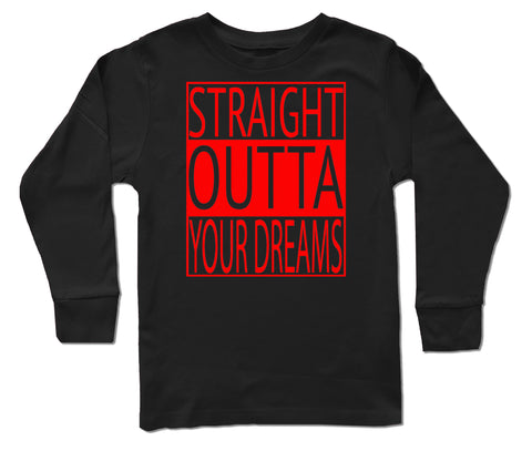 Dreams Long Sleeve Shirt, Black (Infant, Toddler, Youth, Adult)