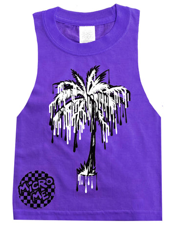 Drip Palm Muscle Tank, Purple   (Infant, Toddler, Youth, Adult)