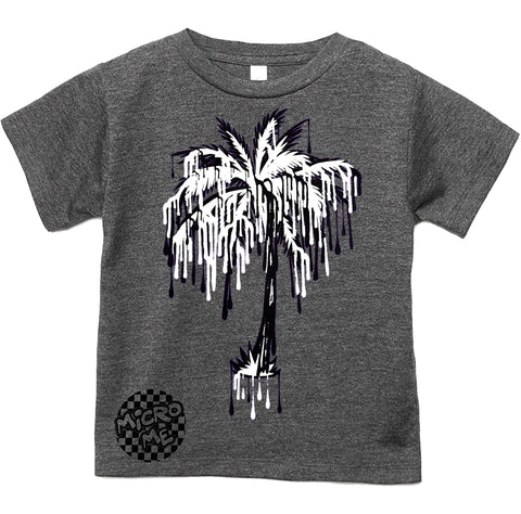 Drip Palm Tee, Dk.Heather  (Infant, Toddler, Youth, Adult)