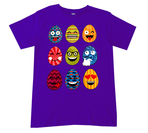 Emoji Eggs Tee, Purple  (Infant, Toddler, Youth, Adult)