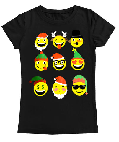 CHR-Emojis Fitted Tee, Black (infant, toddler, youth)