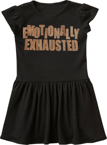 Emotionally Exhausted Dress, Black (Infant, Toddler)