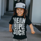 *Mean People Suck Tee,  Black  (Infant, Toddler, Youth, Adult)