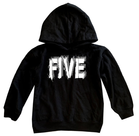 FIVE Hoodie, Black (Toddler, Youth, Adult)