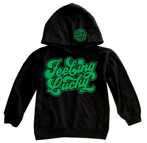 Feeling Lucky Hoodie, Black (Toddler, Youth, Adult)