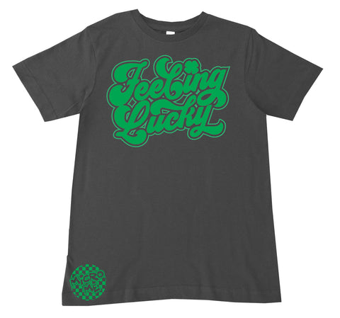 Feeling Lucky Tee, Charc (Infant, Toddler, Youth, Adult)