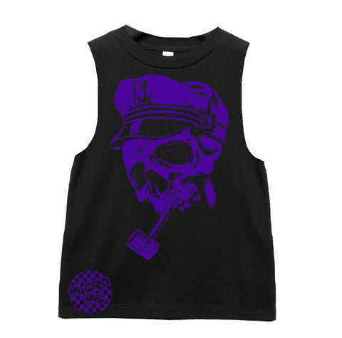 Fisher Skull Muscle Tank, Black (Infant, Toddler, Youth, Adult)