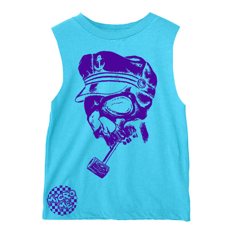 Fisher Skull Muscle Tank,  Tahiti (Infant, Toddler, Youth, Adult)