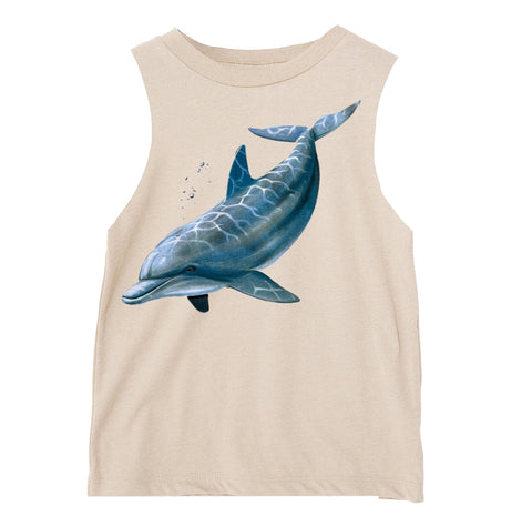 Flipper Muscle Tank, Natural (Toddler, Youth, Adult)
