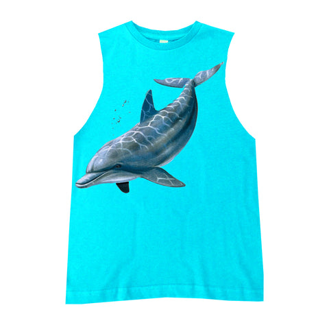 Flipper Muscle Tank, Tahiti  (Infant, Toddler, Youth, Adult)