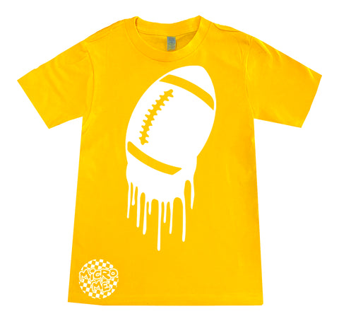 Football Drip Tee,  Gold (Infant, Toddler, Youth, Adult)