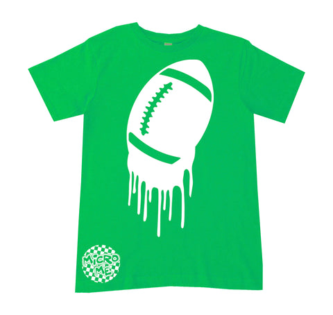 Football Drip Tee,  Green (Infant, Toddler, Youth, Adult)