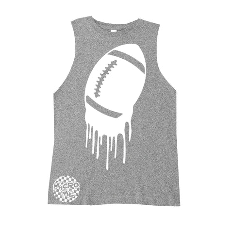 Football Drip Muscle Tank, Heather (Infant, Toddler, Youth, Adult)