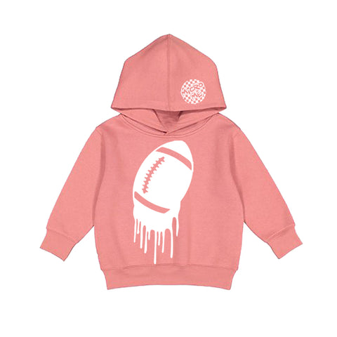 Drip Football  Hoodie, Clay (Toddler, Youth, Adult)