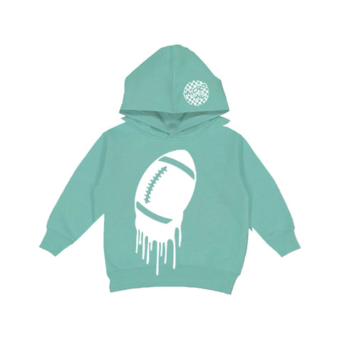 Drip Football  Hoodie, Saltwater (Toddler, Youth, Adult)