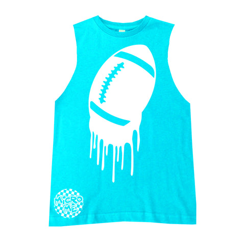 Football Drip Muscle Tank, Tahiti (Infant, Toddler, Youth, Adult)