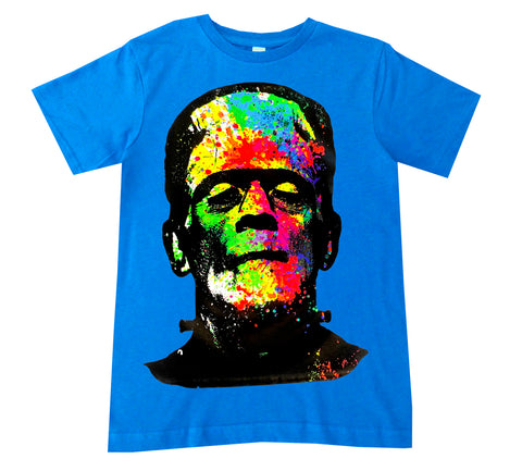 Neon Frank Tee, Neon Blue (Toddler, Youth, Adult)