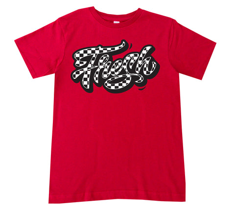 Fresh Check Tee,  Red (infant, toddler, youth, adult)