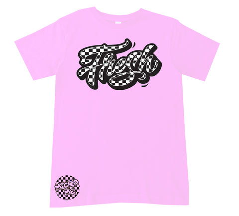 Fresh Checks Tee, Lt. Pink (Infant, Toddler, Youth, Adult)