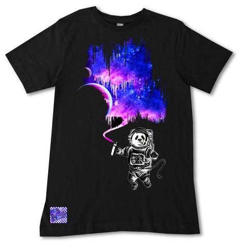 Galaxy Panda Tee, Black (Infant, Toddler, Youth, Adult)