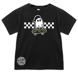 *SK8R Ghost Tee, Black (Infant, Toddler, Youth, Adult)