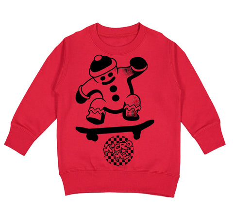 Ginger SK8R Sweatshirt, Red (Toddler, Youth, Adult)