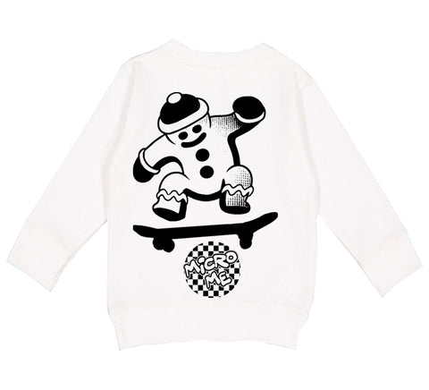 Ginger Sk8R Sweatshirt, White (Toddler, Youth)