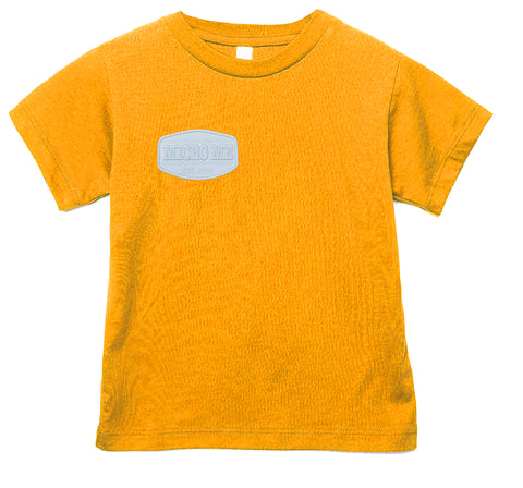 White Patch Tee, Gold (Infant, Toddler, Youth, Adult)