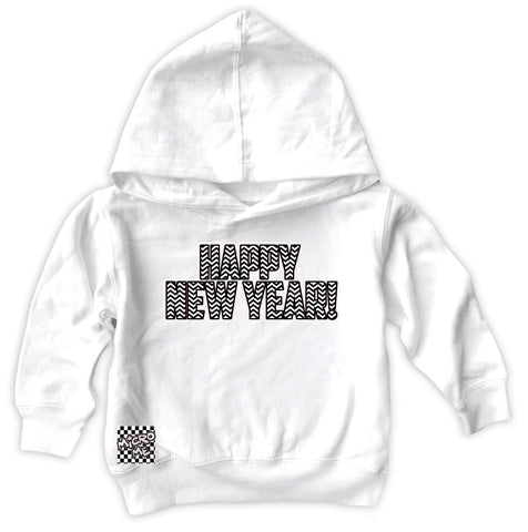 HNY Fleece Hoodie, White (Toddler, Youth, Adult)