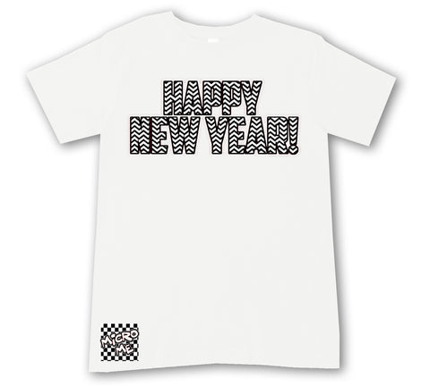 HNY Chevron Tee, White (Infant, Toddler, Youth, Adult)