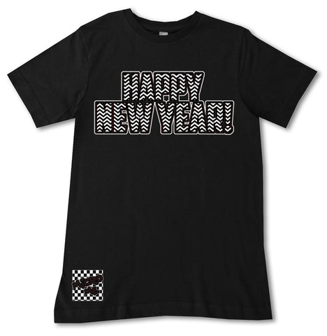 HNY Chevron Tee, Black (Infant, Toddler, Youth, Adult)