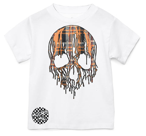 Halloween Drip Skull Tee, White (Infant, Toddler, Youth, Adult)