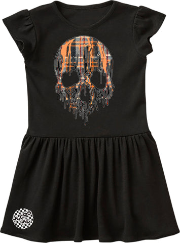 Halloween Drip Skull Dress, Black (Infant, Toddler)