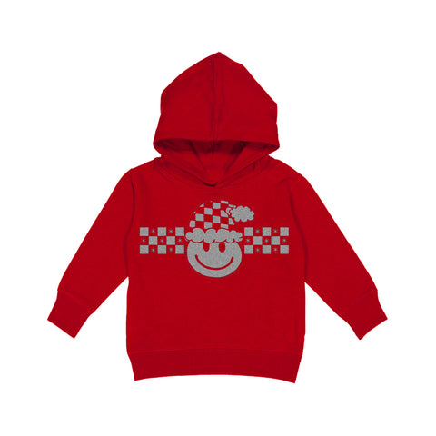 Happy Checkers Hoodie, Red (Toddler, Youth)