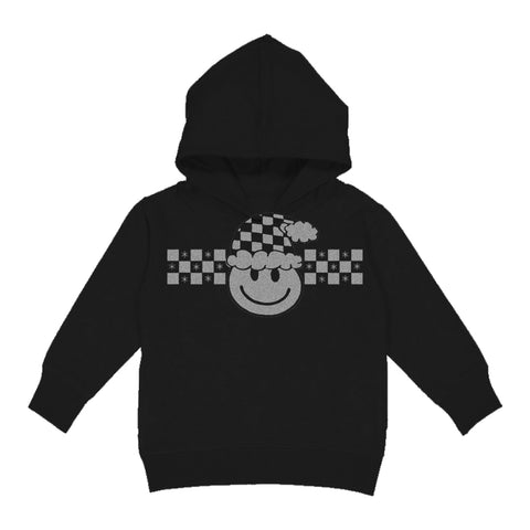 Happy Checkers Hoodie, Black (Toddler, Youth, Adult)