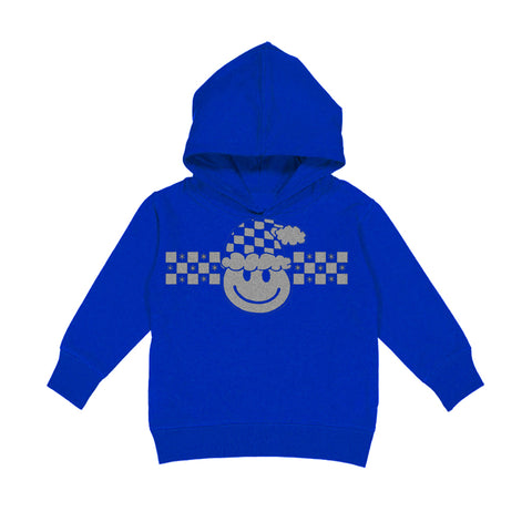Happy Checkers Hoodie, Royal (Toddler, Youth)