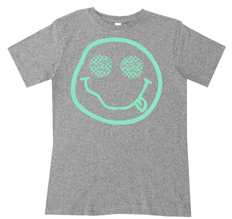 Happy Logo Tee, Heather Grey  (Infant, Toddler, Youth, Adult)