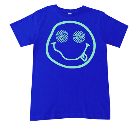 Happy Logo Tee, Royal  (Infant, Toddler, Youth, Adult)